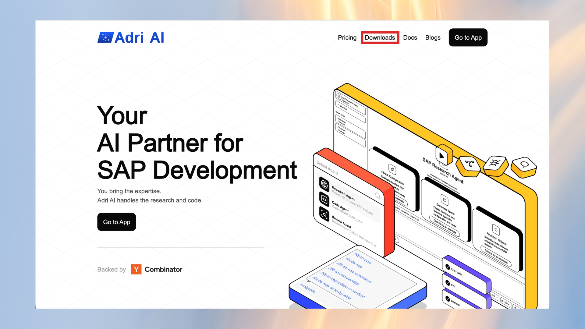 Open Downloads from the Adri AI website