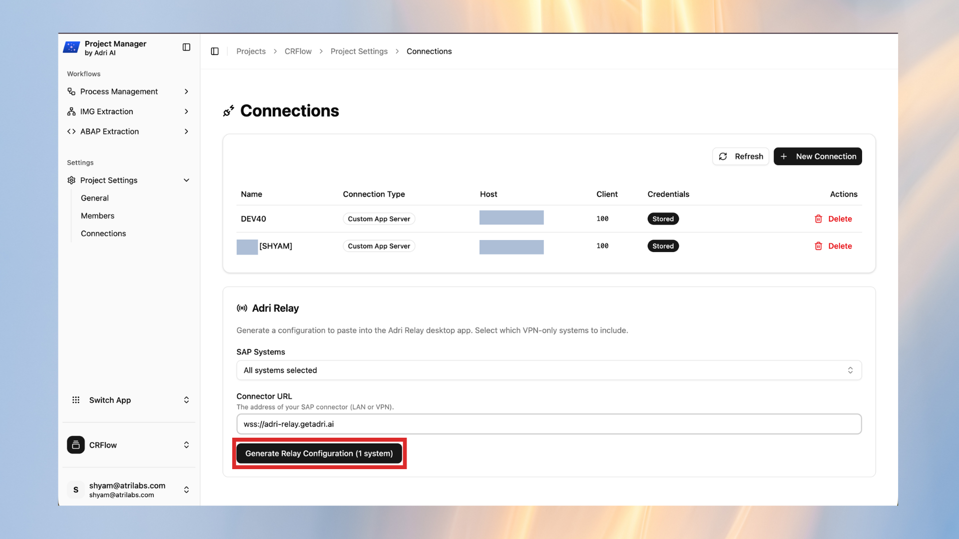 Generate Relay Configuration