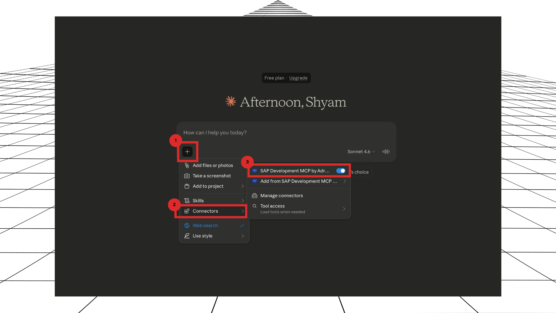 Enable Adri MCP connector in Claude chat