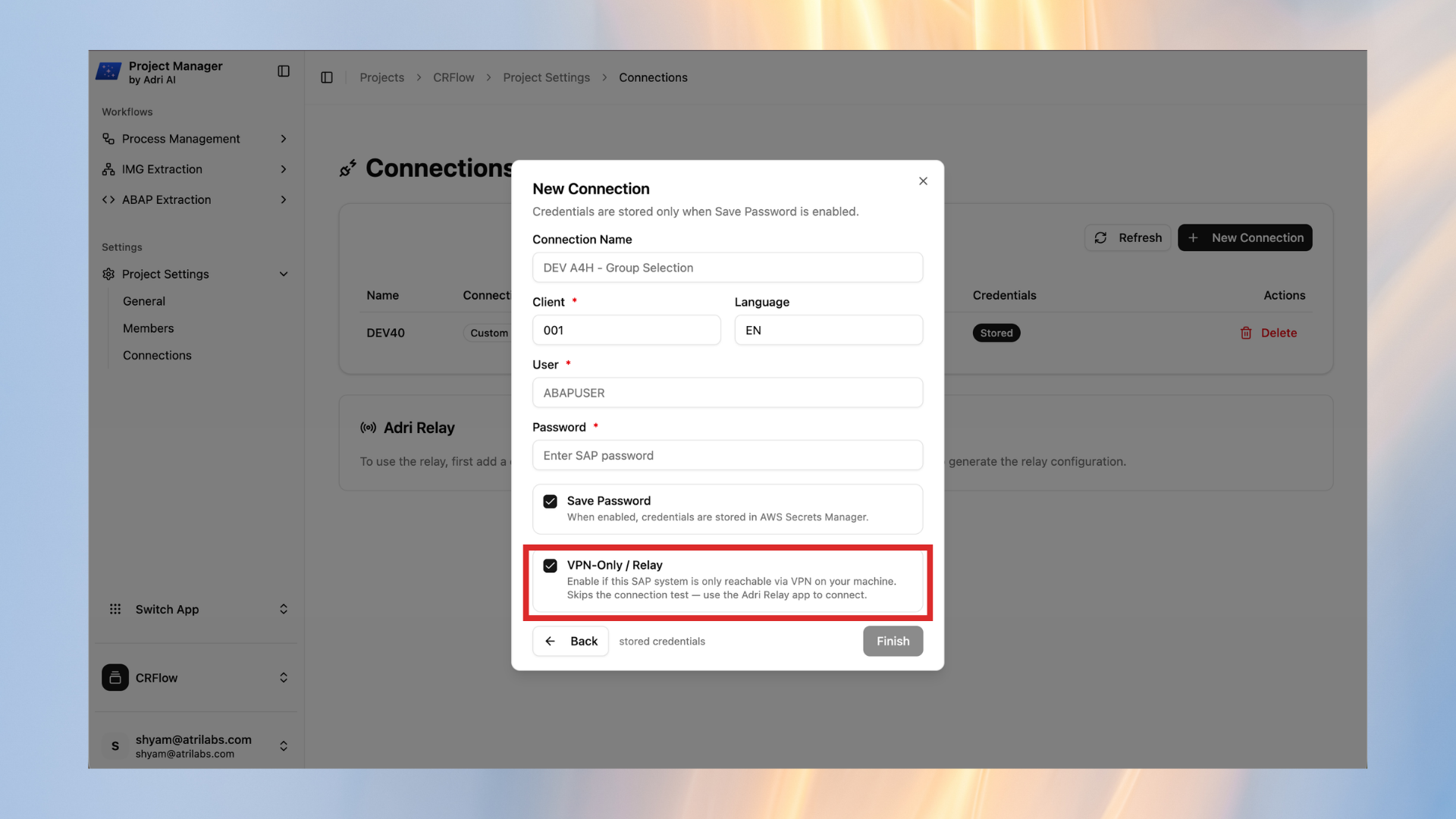 Enable VPN-Only / Relay for VPN-restricted systems