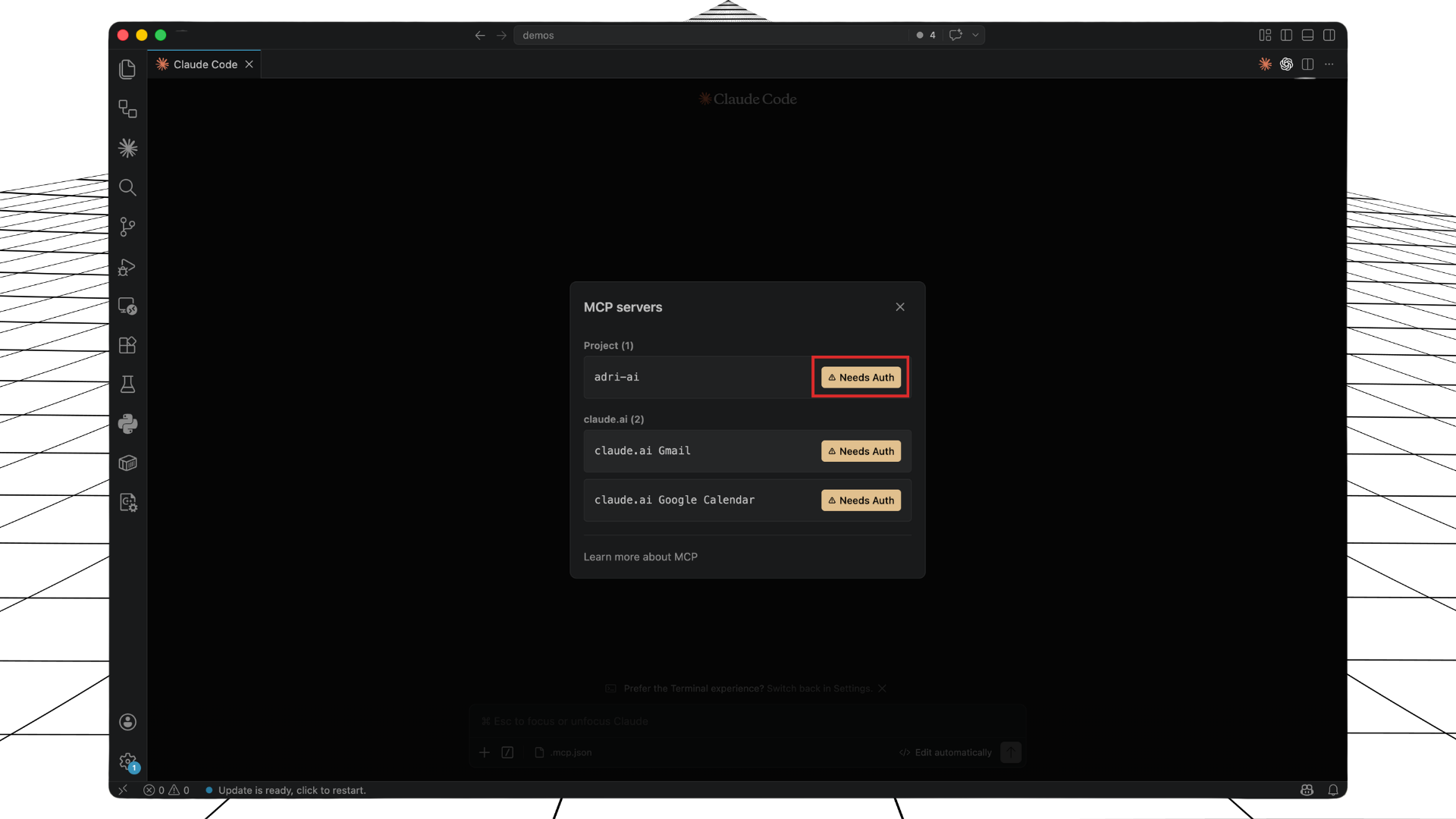 Click Needs Auth for adri-ai